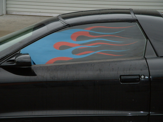 Image for Trans Am Red_Blue Twisted Flames